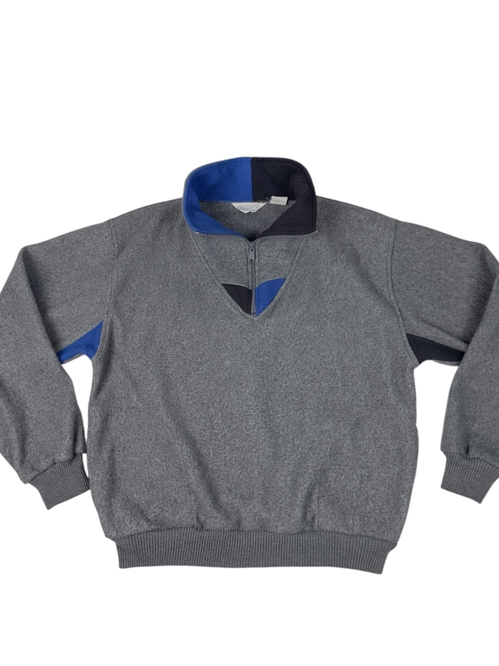 VTG 80s 90s Weekends in California Fleece Pullover Sweatshirt Mens L 1/4 Zip